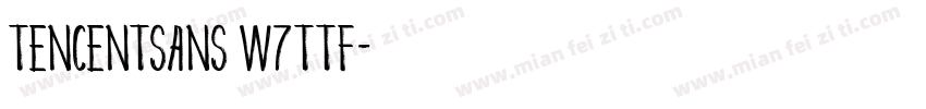 TencentSans W7ttf字体转换